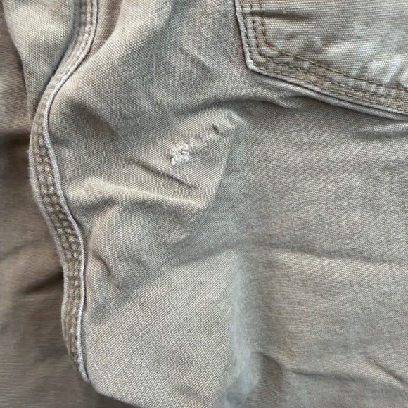 Ariat Rebar M4 Relaxed Straight Pants Mens 34x34 Khaki Carpenter Utility FLAW - Picture 14 of 14